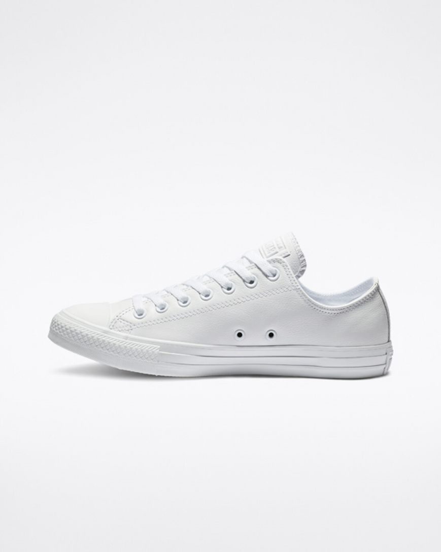 Dámské Boty Nízké Converse Chuck Taylor All Star Læder Bílé | CZ WO31S76